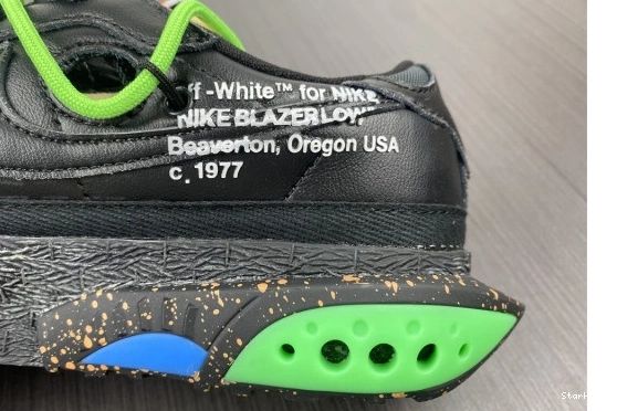 O-W Low Nike Green Blazer x Electro DH7863-001 Black 0910